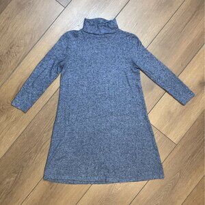 American Eagle Heathered Blue Turtleneck Midi Dress Size S
